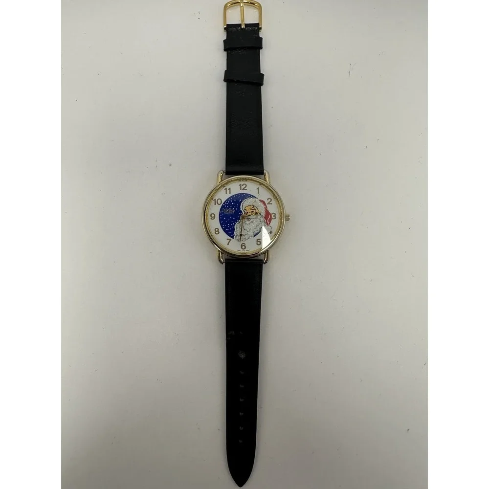 Unitron Santa Christmas Watch New Battery Vintage Mens Watch 41MM 7.75